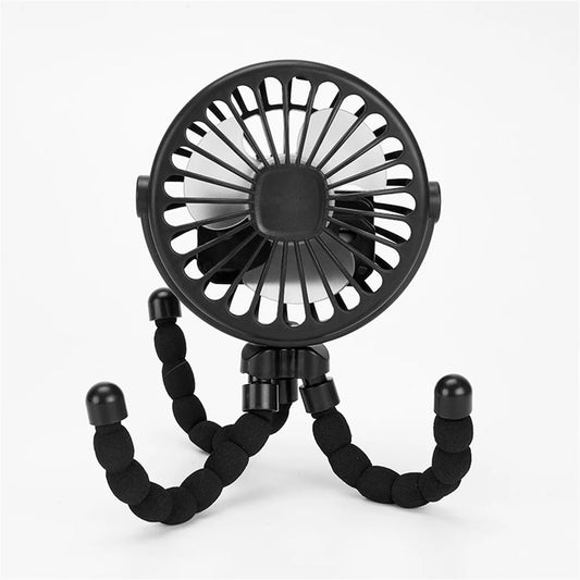 Mini Handheld Octopus Folding Fan Multi Functional Five in One Portable Fan Silent Home Dormitory Baby Stroller Multiple Scenes